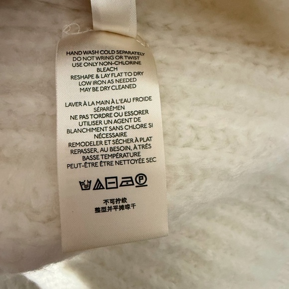 Free People Ivory Cable Knit Drop Shoulder Hi-Lo Oversized Pullover Sz X… - Picture 14 of 16